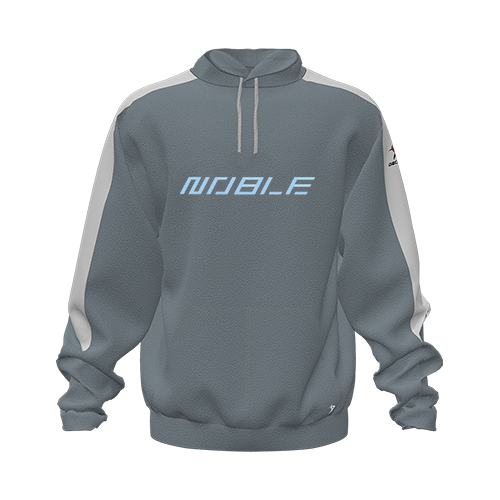 [CUS-DFW-HOOD-FLC-LSL-GRY-YXS-LOGO1] Hoodie (Youth XS, Gray, Logo 1)