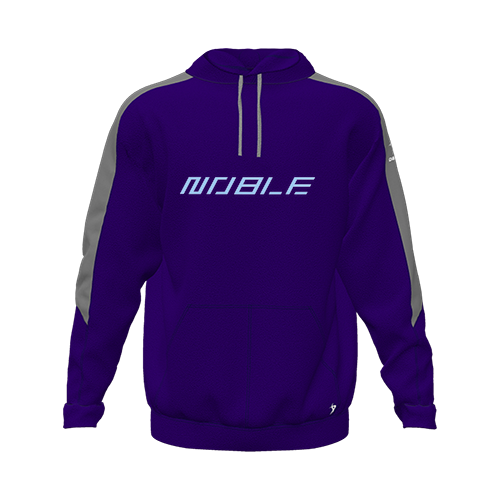 [CUS-DFW-HOOD-FLC-LSL-PUR-YXS-LOGO1] Hoodie (Youth XS, Purple, Logo 1)