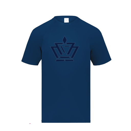 [2791.065.S-LOGO2] Youth Smooth Sport T-Shirt (Youth S, Navy, Logo 2)