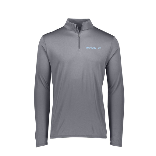 [FTLQFLGY-FAXS-LOGO1] Ladies Flex-Lite 1/4 Zip Shirt (Female Adult XS, Gray, Logo 1)
