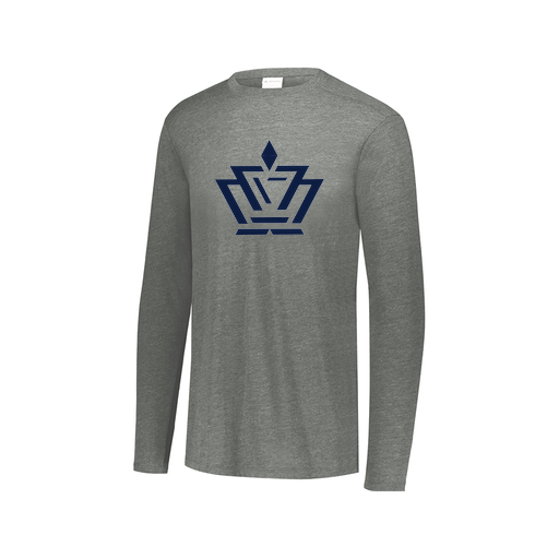 [FTLCUBGY-AXS-LOGO2] Men's LS Ultra-blend T-Shirt (Adult XS, Gray, Logo 2)