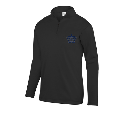 [DFW-FFQZ-BLK-AS-LOGO2] Decker Men's FlexFleece 1/4 Zip (Adult S, Black, Logo 2)