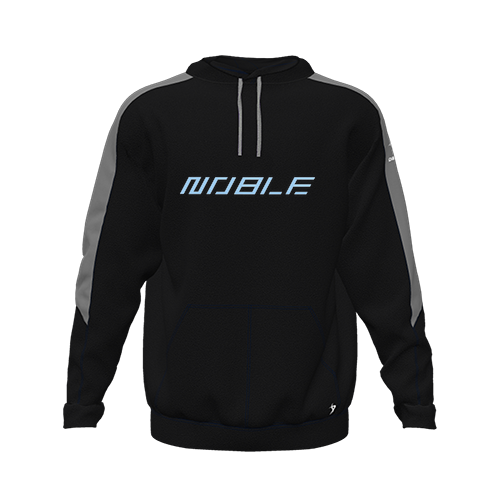 [CUS-DFW-HOOD-FLC-LSL-BLK-YXS-LOGO1] Hoodie (Youth XS, Black, Logo 1)