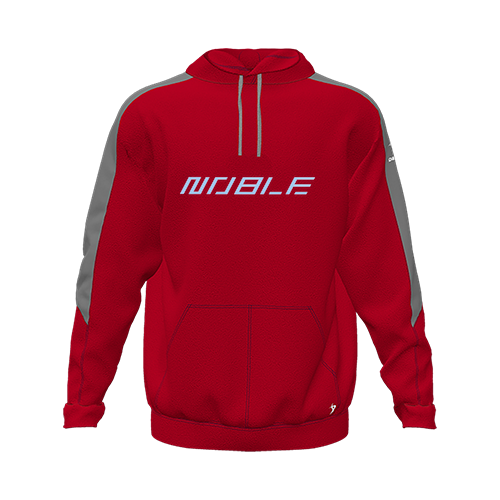 [CUS-DFW-HOOD-FLC-LSL-RED-YXS-LOGO1] Hoodie (Youth XS, Red, Logo 1)