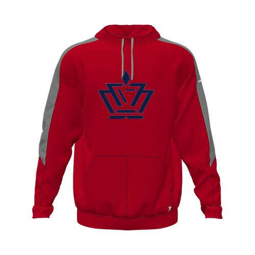 [CUS-DFW-HOOD-FLC-LSL-RED-YXS-LOGO2] Hoodie (Youth XS, Red, Logo 2)