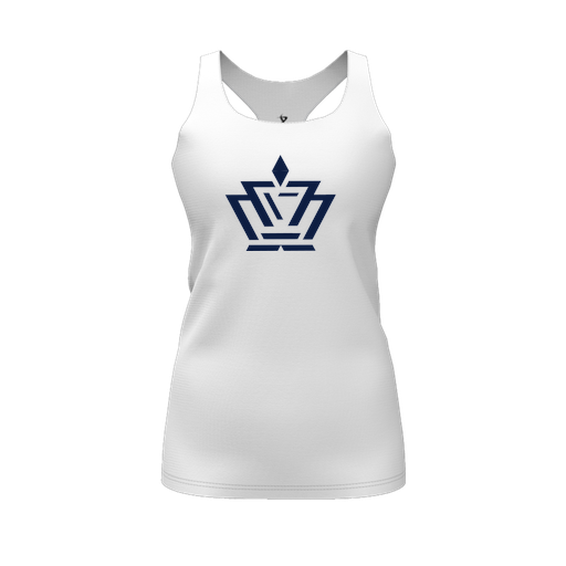 [FT0TRBWH-FYS-LOGO2] Decker Racerback Tank Top (Female Youth S, White, Logo 2)