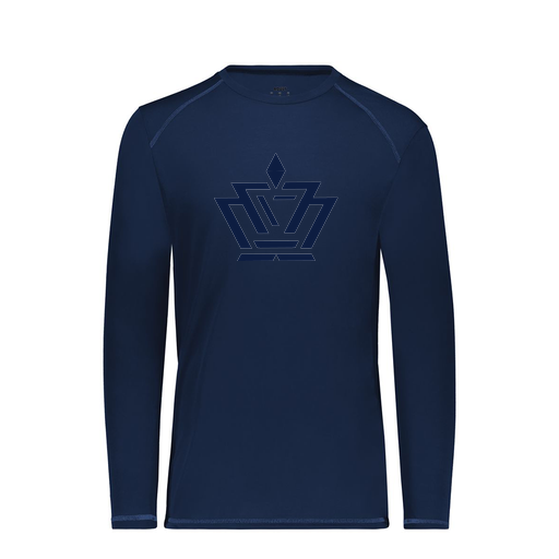 [6845.065.S-LOGO2] Men's SoftTouch Long Sleeve (Adult S, Navy, Logo 2)