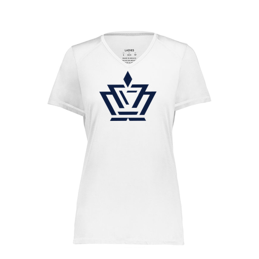 [6844.005.XS-LOGO2] Women's SoftTouch Short Sleeve (Female Adult XS, White, Logo 2)