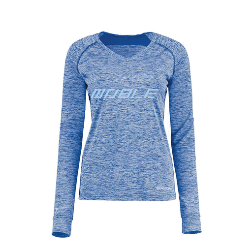 [222770.U55.XS-LOGO1] Ladies Electric Long Sleeve Shirt (Female Adult XS, Royal, Logo 1)
