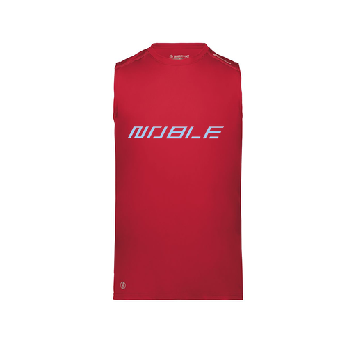 [222593.083.S-LOGO1] Men's CoolDry TankTop (Adult S, Red, Logo 1)