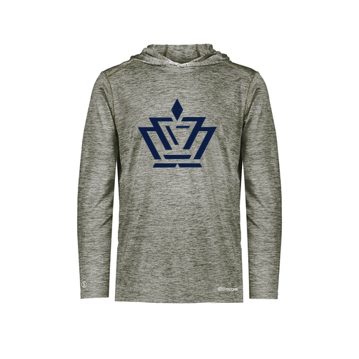 [FOLHCGGY-YS-LOGO2] Decker Youth Charge Hoodie (Youth S, Gray, Logo 2)