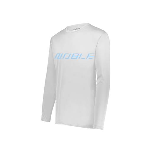 [222822.005.XS-LOGO1] Men's LS Smooth Sport Shirt (Adult XS, White, Logo 1)