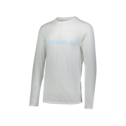[FTLCUBWH-AXS-LOGO1] Decker Men's Tri-Blend T-Shirt - Long Sleeve (Adult XS, White, Logo 1)