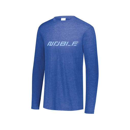 [3075.U55.XS-LOGO1] Men's LS Ultra-blend T-Shirt (Adult XS, Royal, Logo 1)