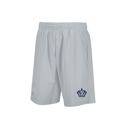 [229556.099.XS-LOGO2] Men's Weld Short (Adult XS, Silver, Logo 2)