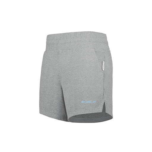 [223704.013.XS-LOGO1] LADIES VENTURA SOFT KNIT SHORTS (Female Adult XS, Silver, Logo 1)